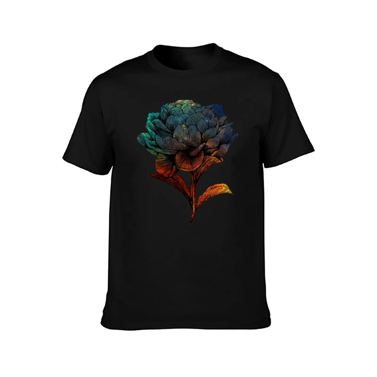 Cosmic Flower - Peony_02 T-Shirt Casual Light Summer Short Sleeve Top T-Shirt