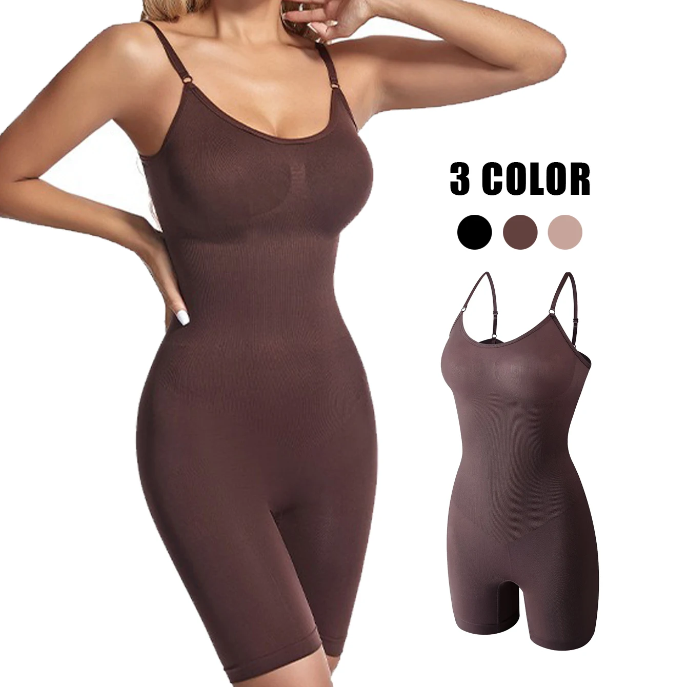 Body Sexy para mujer, ropa moldeadora, calzoncillos tipo bóxer, Control de barriga, moldeador completo, envoltura adelgazante, levantador de glúteos, corsé adelgazante para Abdomen y muslo