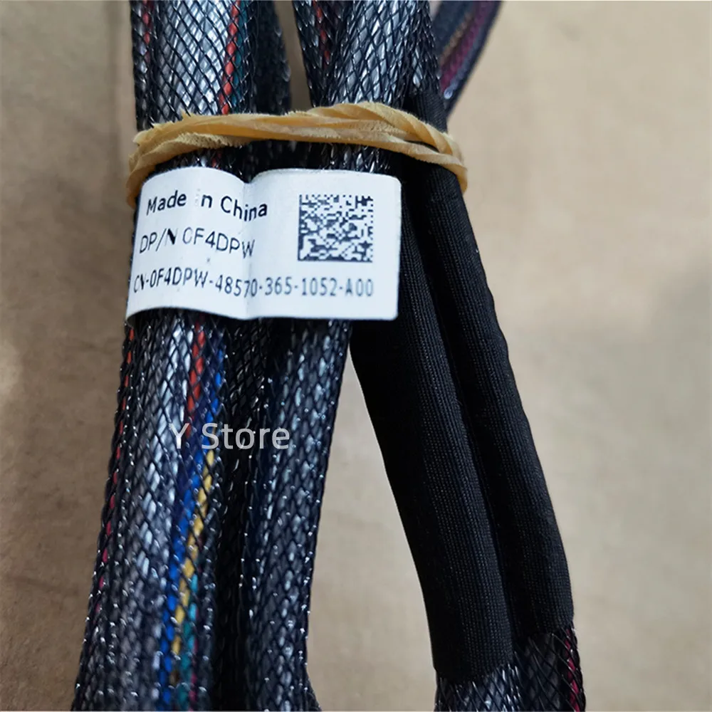 สายเคเบิล SAS สำหรับการ์ดอาร์เรย์ LSI 9207-8I ของแท้จาก Y Store สายเคเบิลแบบขนาน AB 0HTF92 0F4DPW HTF92 F4DPW สำหรับ DELL R720 R620