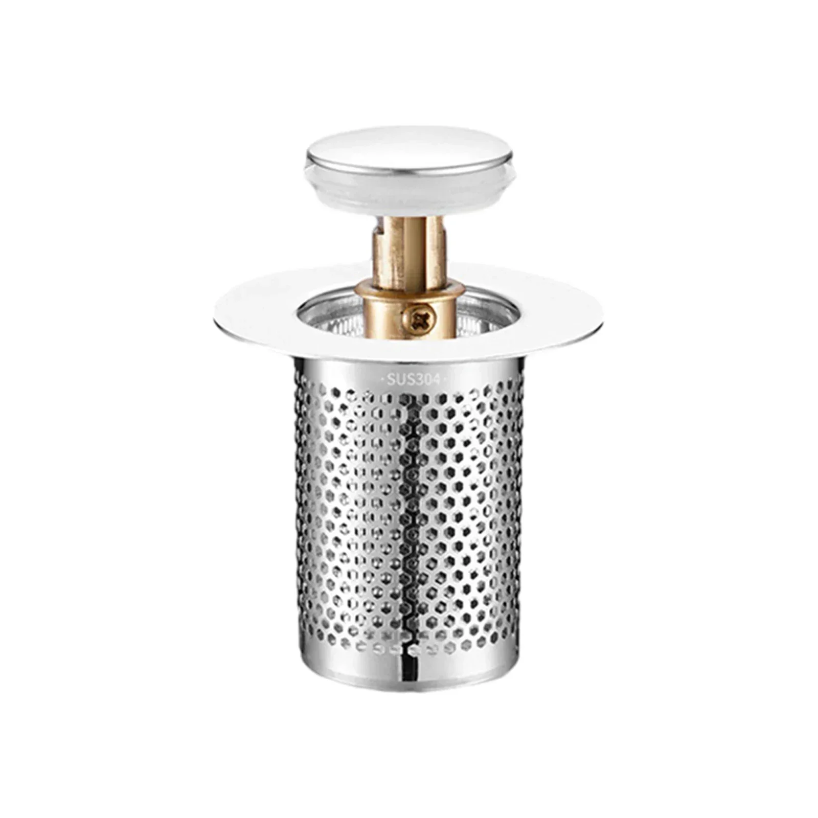 Scratch Resistant and Easy to Clean Sink Aid Stainless Steel Kitchen Drain Strainer Water Sealing Sink Stopper