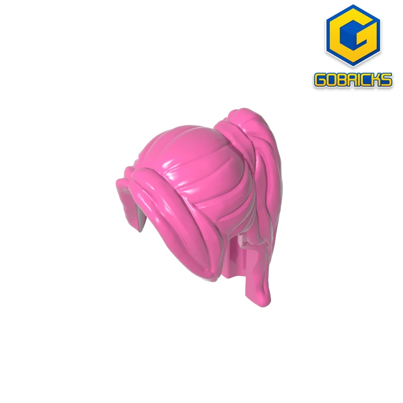 

Gobricks Bricks Assembles GDS-2068 Parts Minifig Hair Ponytail Long compatible with lego 62696 Building Blocks