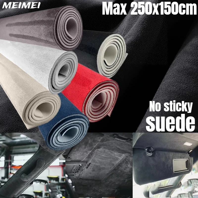 

Suede Fabric for Car Headliner Headliner DIY Interior Materials Foam Backing for Car Ceiling Replacement Refurbishment Repair