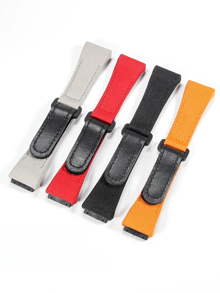 For Richard Mille Nylon Canvas 25mm 4 Stars Screwdriver Anti-Allergy Watchbands RM50 53 Series Replace Convenient Watch Strap