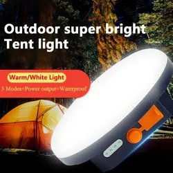 Luz LED recargable para tienda de campaña, linterna portátil de emergencia para el mercado nocturno, para acampar al aire libre, para el hogar, ZK40, 9900mAh