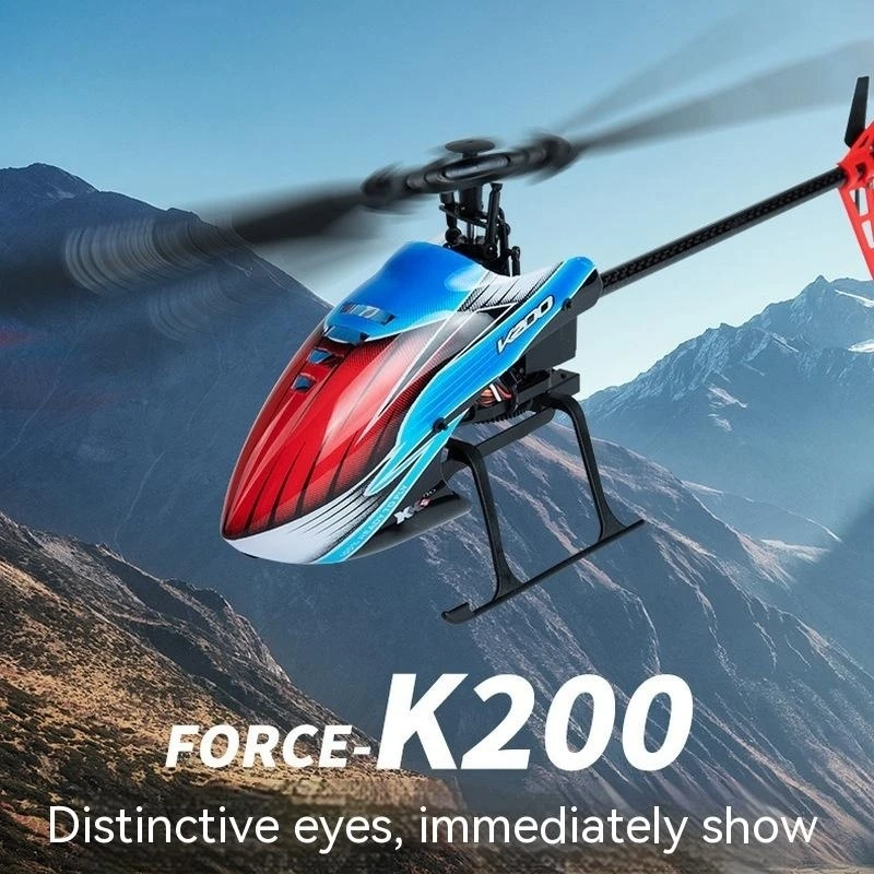 

New Remote-controlled Single Blade Aileron Free Helicopter K200 Optical Flow Positioning Upgrade 2.4ghz 4ch 6-ax Gyroscope Toys