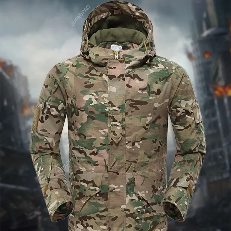 Winter Men Clothes Tactical Jacket Heating Jackets Warmth Combat Cotton Coat Softair Coats Windproof Thermal Hiking Hunting New