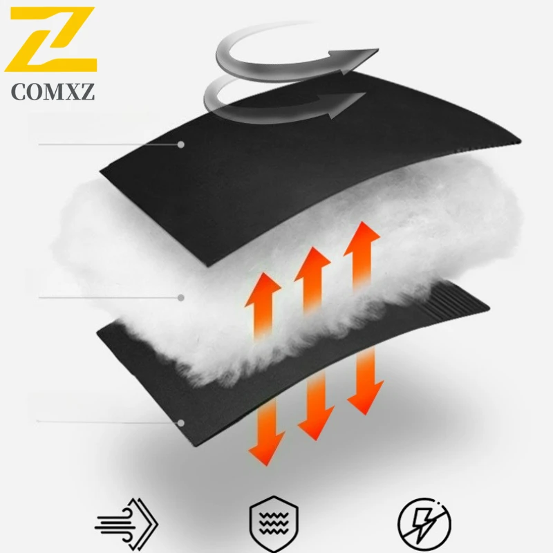 Winter Fleece Warm Parkas Men's Trendy Classic Wool Lined Soft Cold-proof Jacket 2025 New Ski Puffer Detachable Hat Padding Coat