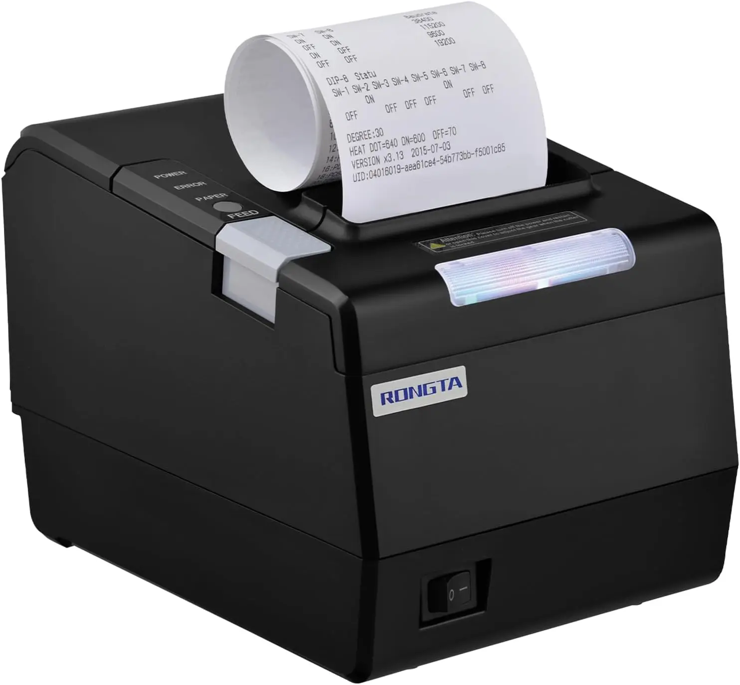 

80mm Thermal Receipt Printer with Auto Cutter, USB Serial Ethernet, ESC/POS, Support Cash Drawer for Windows/Mac/Linux