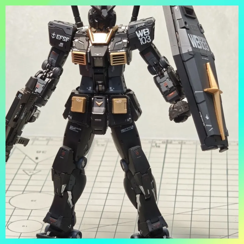 

CHANGLONG 5501 RG 1/144 RX-78-2 Ver.2.0 Black and gold plate custom edition Mobile Suit Assembly Model Kit Customized Pre sale