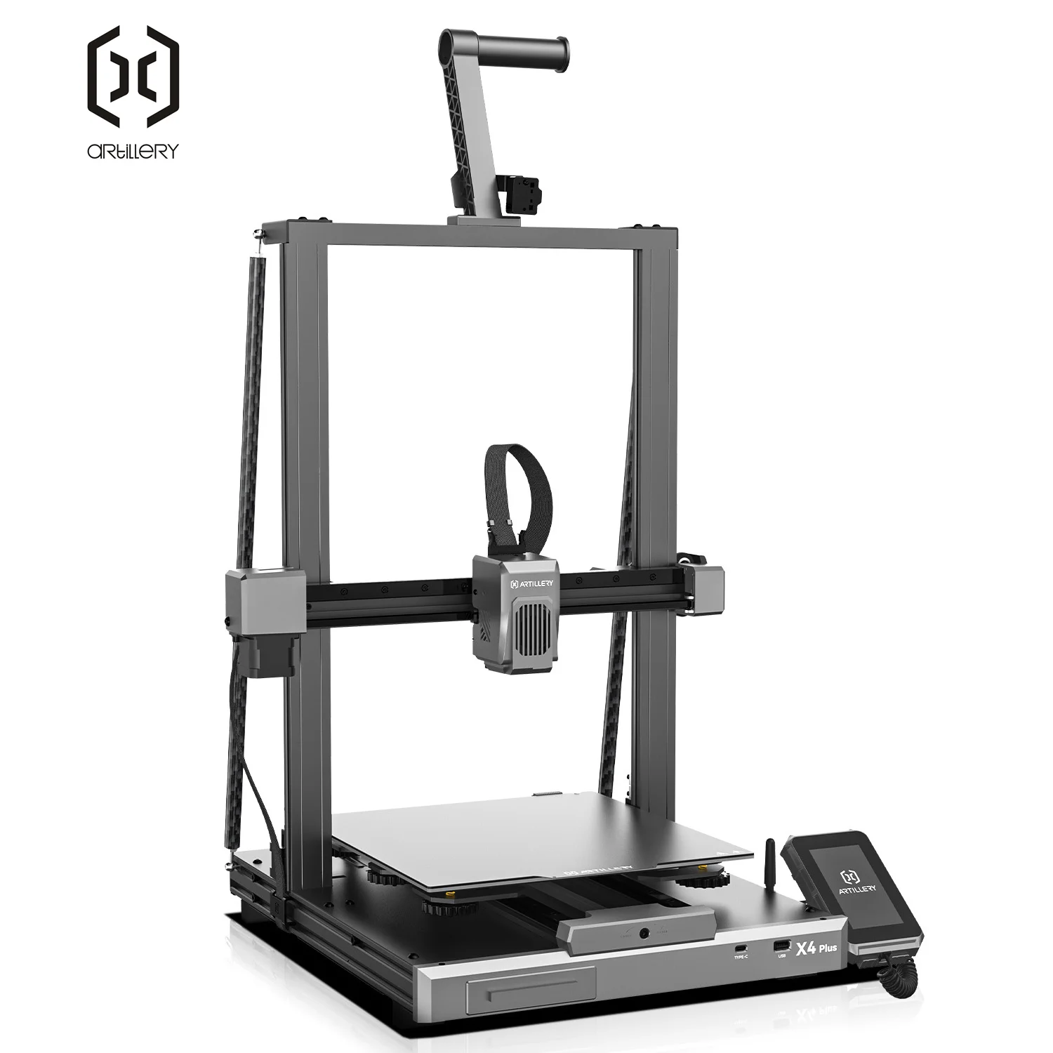 

Artillery-impresora 3D Sidewinder X4 Plus FDM de alta velocidad, 500 mm/s, con área de impresión de 300x300x400mm, eje X Y, riel