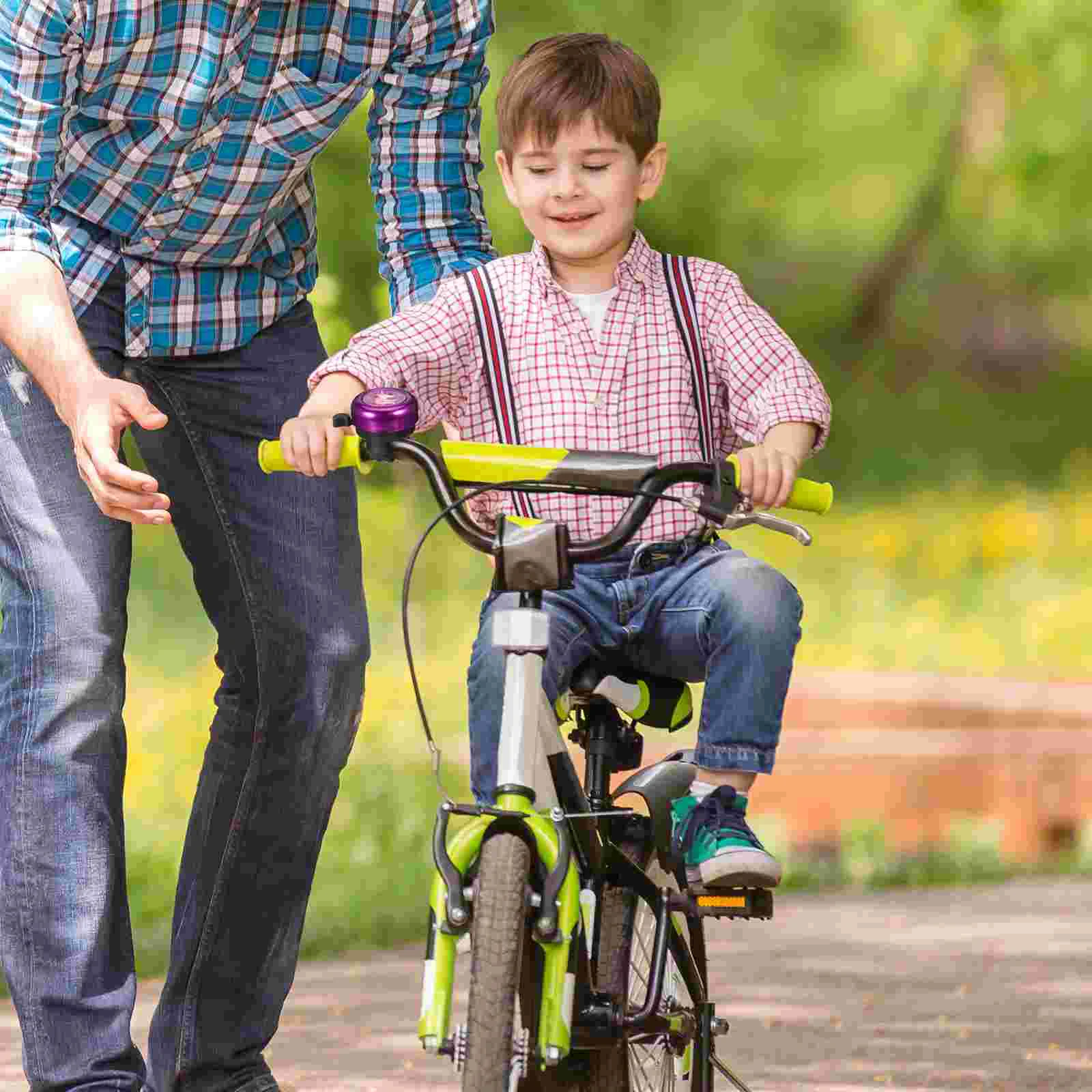 Timbre de coche para niños, campanas de anillo para patinete, pinzas, accesorios bonitos para bicicleta de dibujos animados, advertencia de paseo para jóvenes, 2 uds.