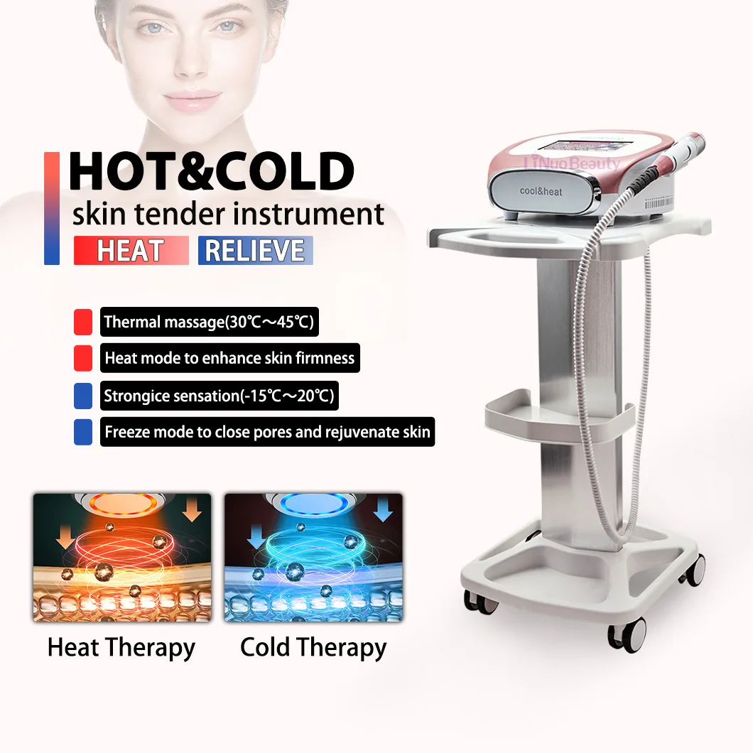 Hot & Cold Instrument DCOOL Inlet Instrument Hot &Cold Skin Rejuvenation Instrument Ice Hammer Ion Electroporation Beauty