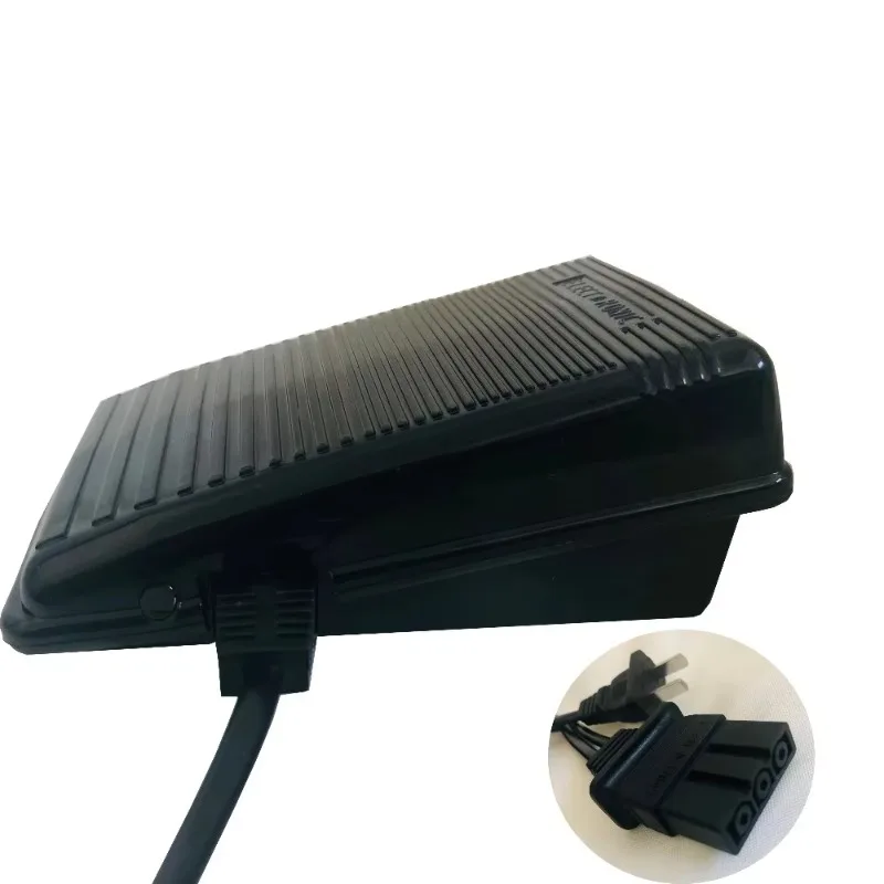 Plugged plastic cover foot pedal for sewing machine motor