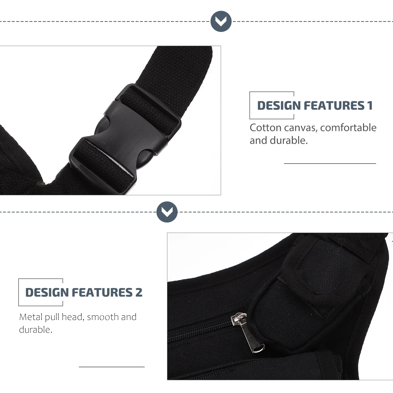 

Outdoor Sports Leg Bag Canvas Thigh Pouch Metal Pull Head Suitable for Climbing Camping Hiking Thigh Bag Waist Pack Pouch