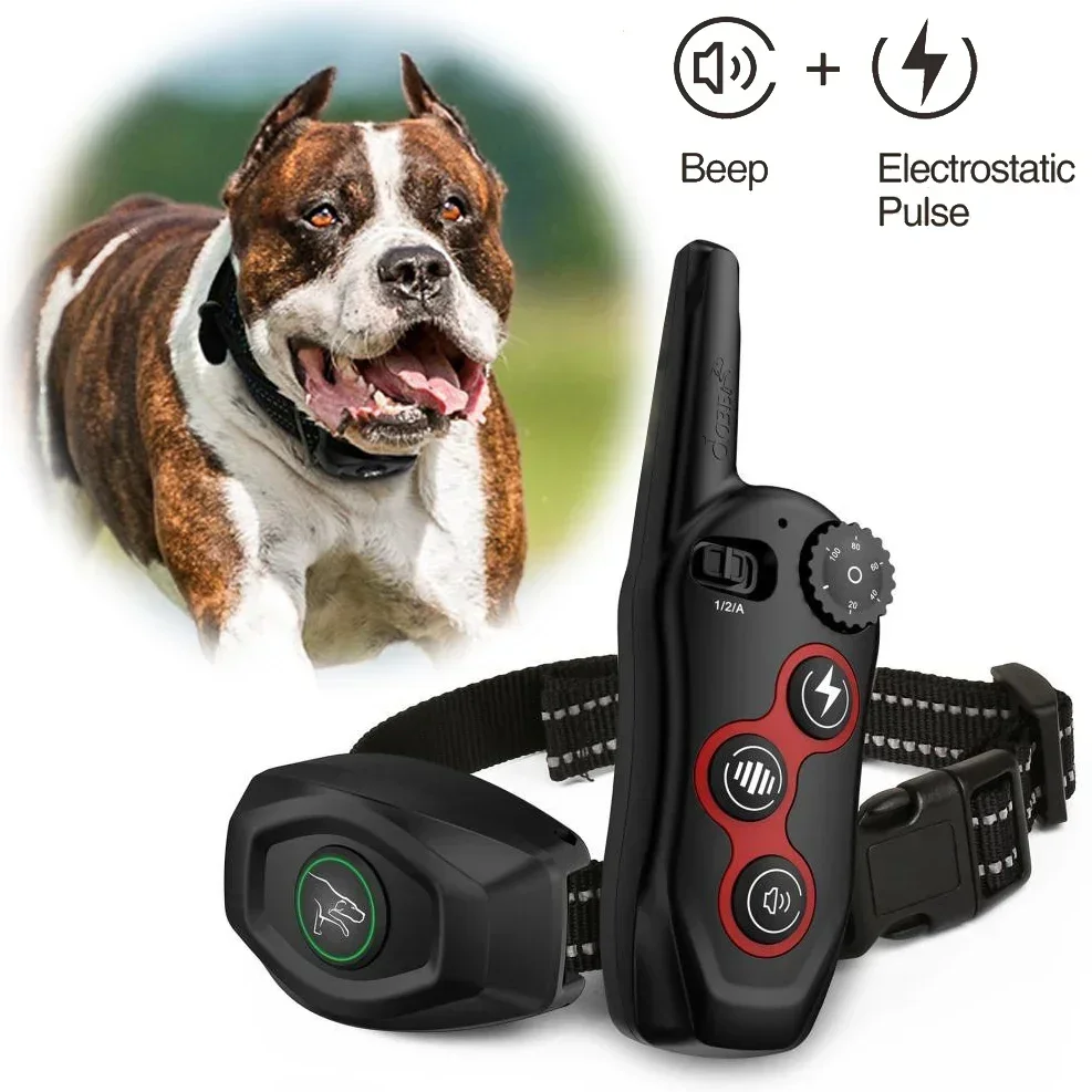 

New Automatic Bark Stopper Collar Remote Control Electric Dog Training Device Pet Training Waterproof Pet Dog Collar for All Dog