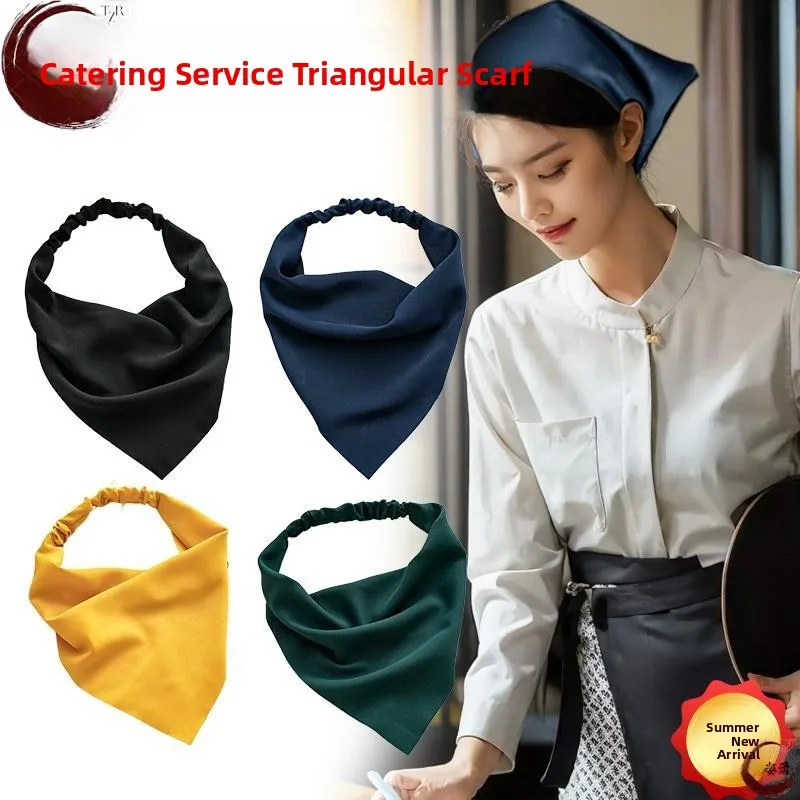 

Bakery Kitchen Scarf Headwear Women's Oil Proof Smoke Proof Tea Milk Shop Baking Work Cap Simple Trendy Style