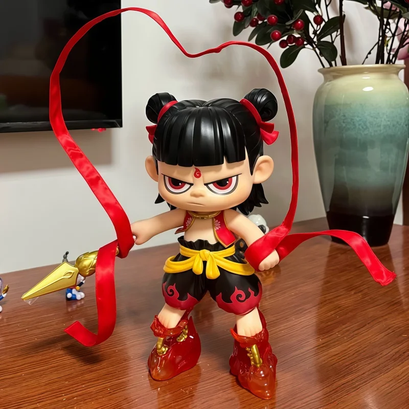 

Nezha The Devil'S Birth Ii Battle Edition Deluxe Vinyl Anime Action Figure Desktop Decoration Collectible Gift Series Ornaments