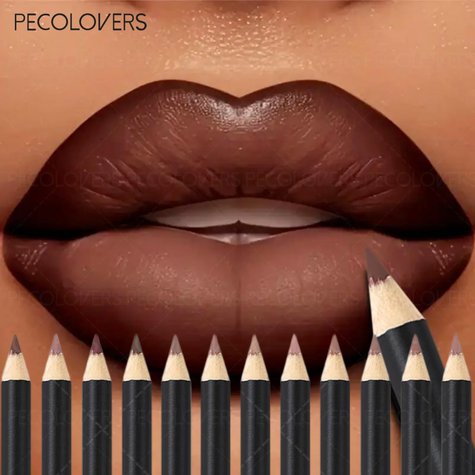 1PC Colore nudo Matita per labbra a lunga durata Rossetto opaco Penna per labbra Effetto opaco Opzioni multicolori per tutti i giorni