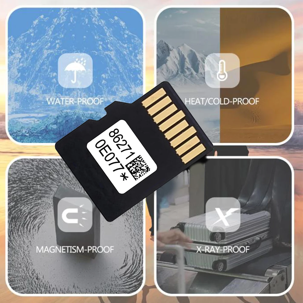 Navigation SD Card Compatible for Toyota 86271-0E077 Sat Nav Update Car USA Canada Maps Latest with Anti Fog Reaview