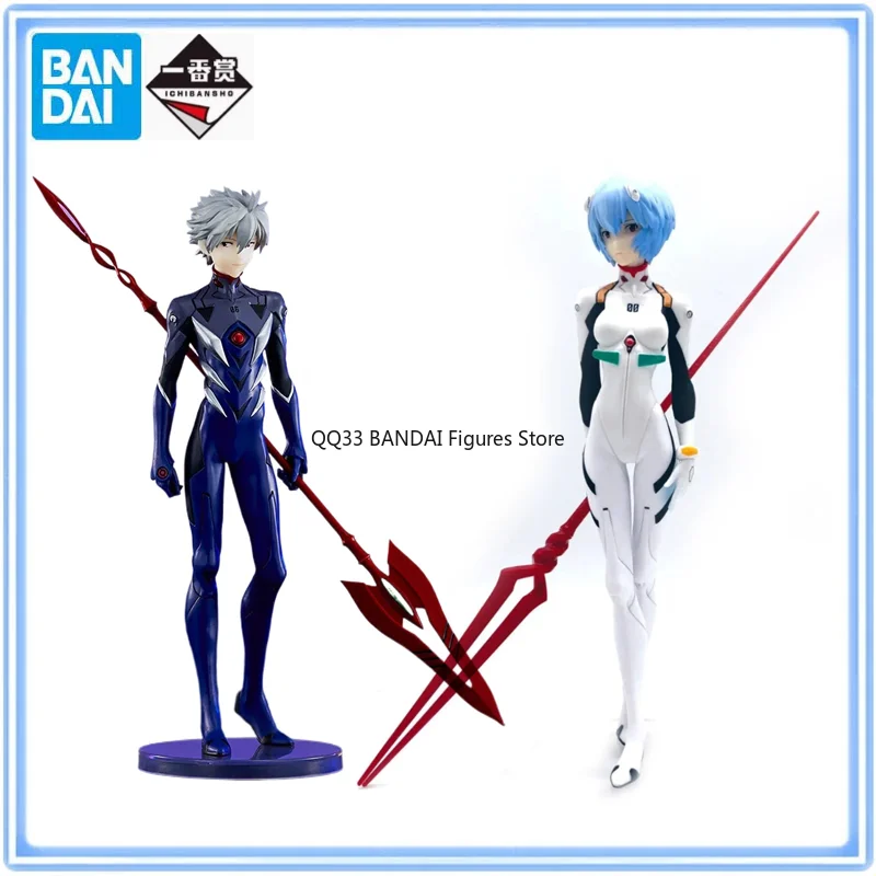 BANDAI Original Ichiban Kuji New Century Evangelion Ayanami Mark.06 Rei Nagisa Kaworu Anime Figures Model Desktop Decoration