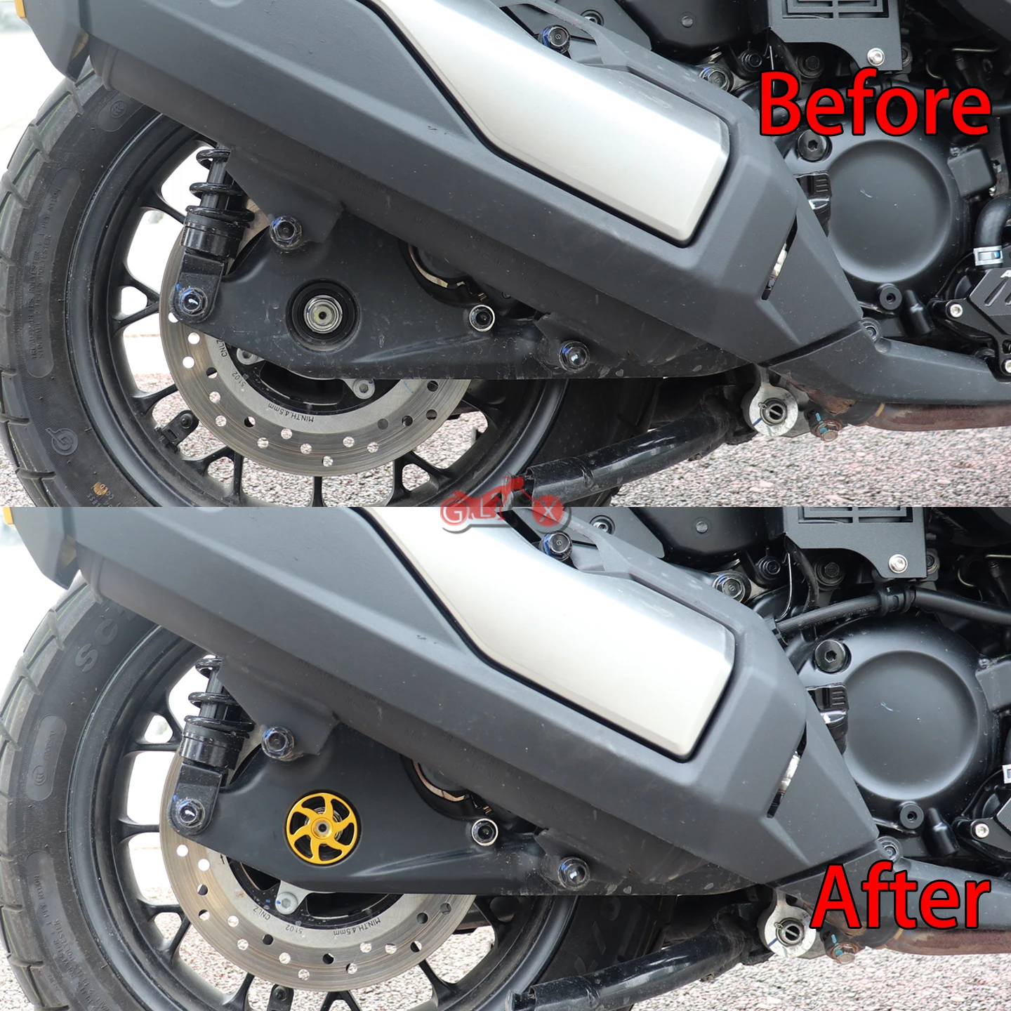 اكسسوارات الدراجات النارية لهوندا ADV350 NSS350 FORZA350 2021-2024 2025 2026 ADV NSS فورزا 350 المحور الخلفي شوكة الجوز غطاء عجلة Axl