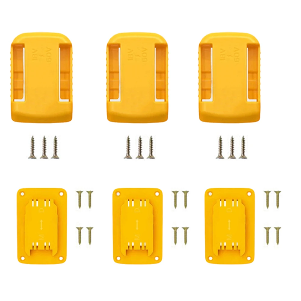 Cordless Tool Holder Drill Holder Kit For Garage Organization Screw Mounted Design Includes Screws For 18V Tools