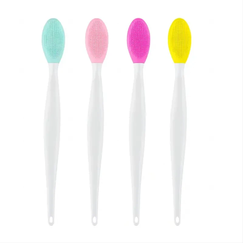 1PC/4PCS  Beauty Skin Care Wash Face Silicone Brush Exfoliating Nose Clean Blackhead Removal Brushes Tools With Replacement Head view 6