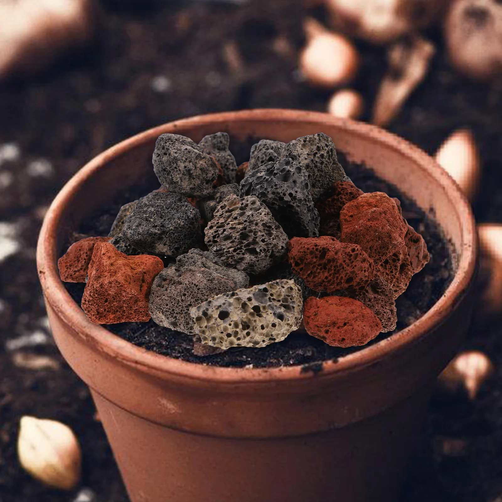 

1Set Aquarium Decorative Stones Delicate Multi-Function Fish Tank Gravel for Garden Planter Pathway Outdoor Fish Rock Landscape