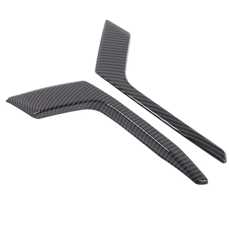 2Pcs ABS Carbon Fiber For Land Rover Range Rover Evoque 2019-2025+ Car tail throat exhaust muffler pipe decorative strip