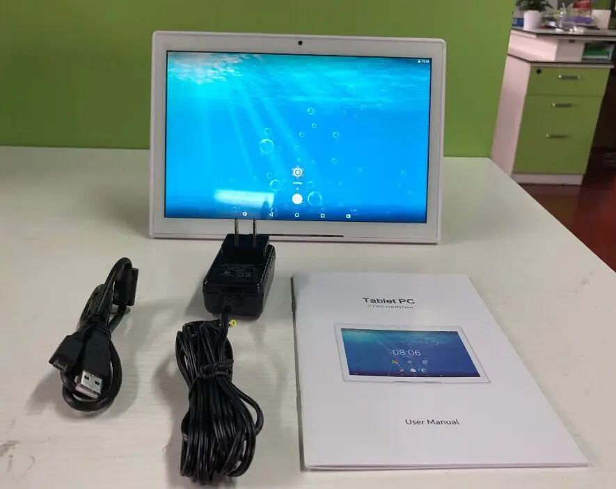 Tableta pc android 6,0 con forma de L, pantalla táctil de 7 pulgadas, para restaurante