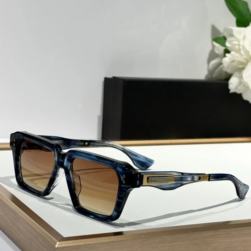 Vintage Ladies Sunglasses Women Thick Acetate DTS459 Oval Summer Beach Outdoor Men Eyewear Luxury Brand Shades Trend Shades