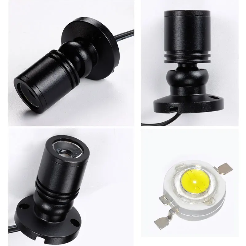 Led Recessed Cabinet Mini Spot Light 3W 110V 220v RGB Downlight 12v DC Jewelry Show Include Led Driver 4000K Ceiling Light Lamp