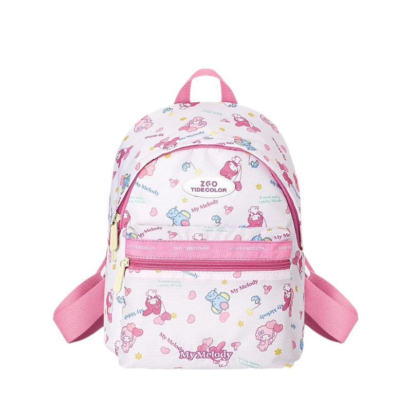 

Anime Sanrio Bag Kawaii Mymelody Kuromi HelloKitty Cinnamoroll Cartoon Cute Student Boy and Girl High Capacity Leisure Backpack