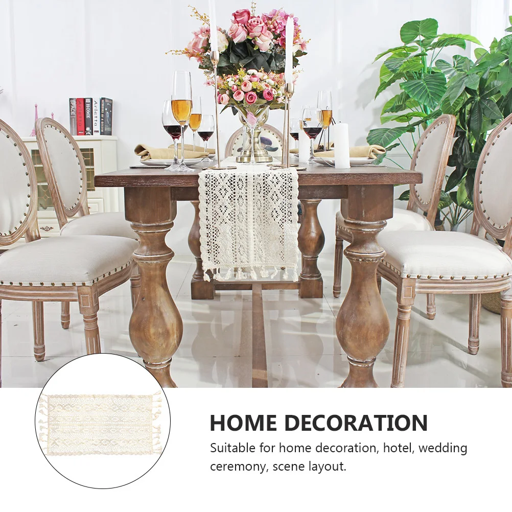 

2pcs Lace French French Style Tablecloth Style Lace Table Mat Country Theme Holiday Decor For Home Hotel Wedding Scene Khaki