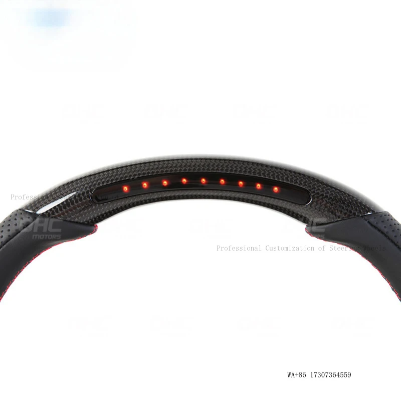 Suitable for Ferrari California T F12 Sergio carbon fiber car steering wheel LED racing lights view 4