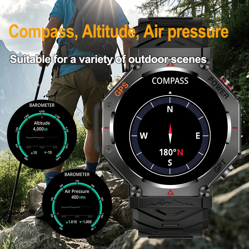 2025 New 5ATM Ultra GPS Smart Watch Mens Rugged Smart Watch Military Electronic Waterproof Digital For HUAWEI Original Bracelet