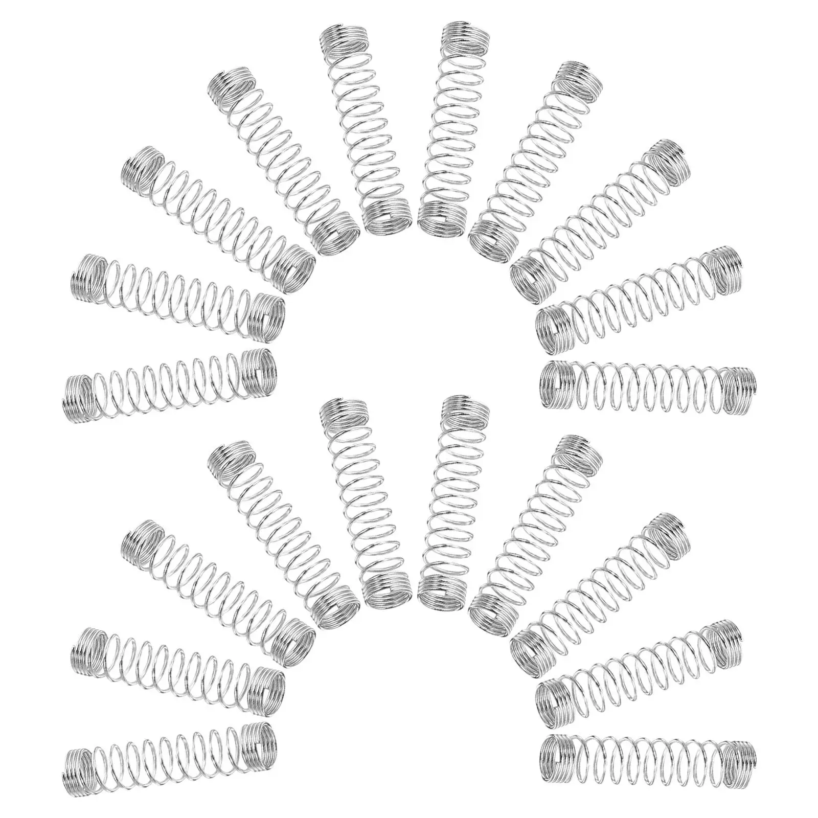 100Pcs Ballpoint Pen Springs Small Compression Stainless Steel 0.4mm Wire Diameter 4.3mm Od 30Mm Length for Smooth Retractable