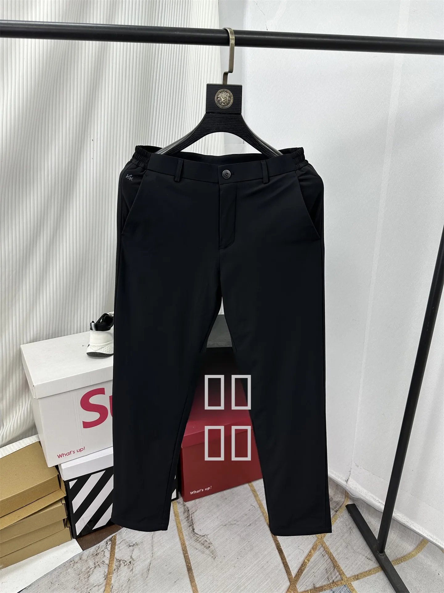 

Thiened Winter Casual Pants for Men down Filled Commuter Faionable All-Match Long Straight Leg Pants Urban Sle