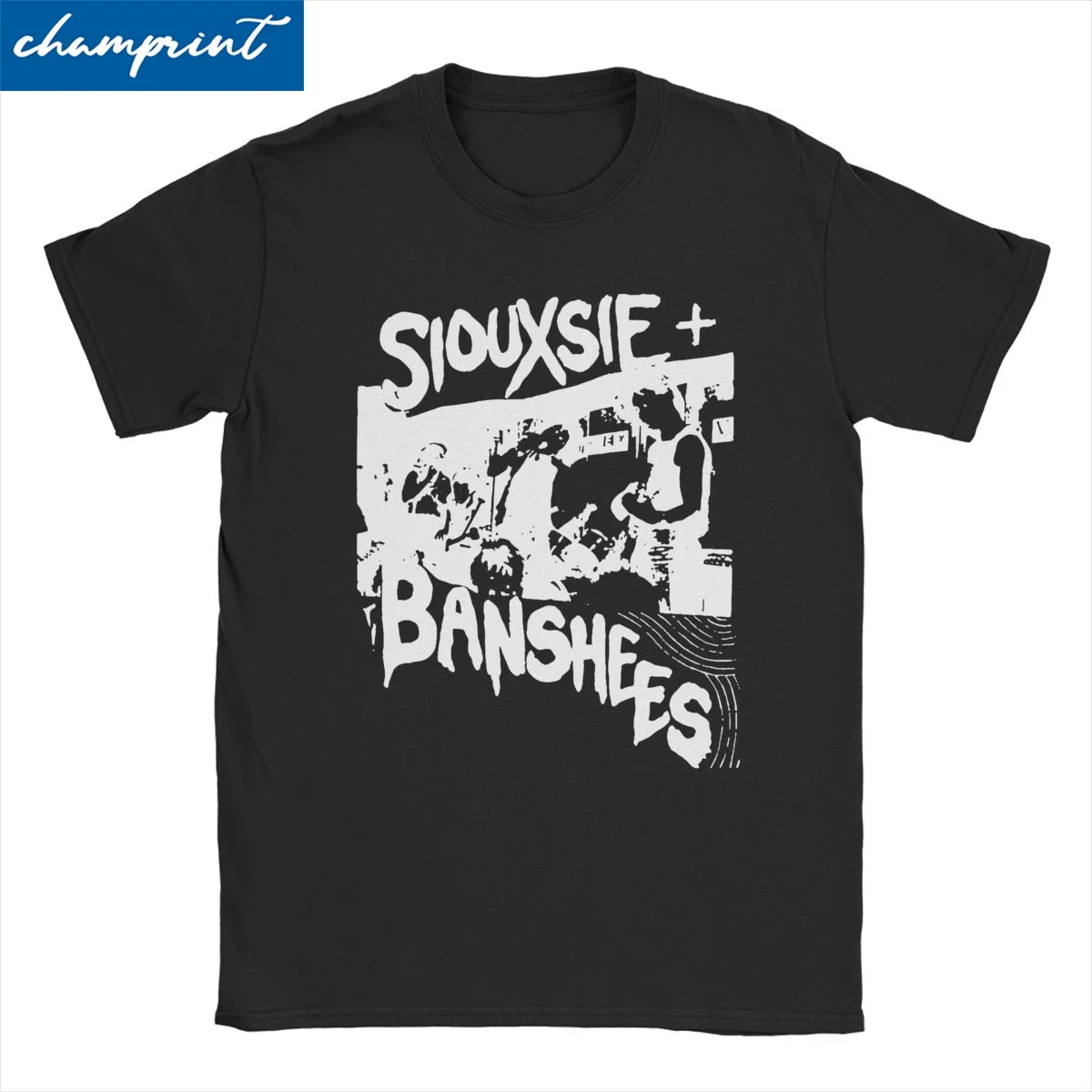 Men Women's T-Shirt Rock British Music Band Gothic Cool Cotton Tees Siouxsie And The Banshees T Shirt Clothing Graphic