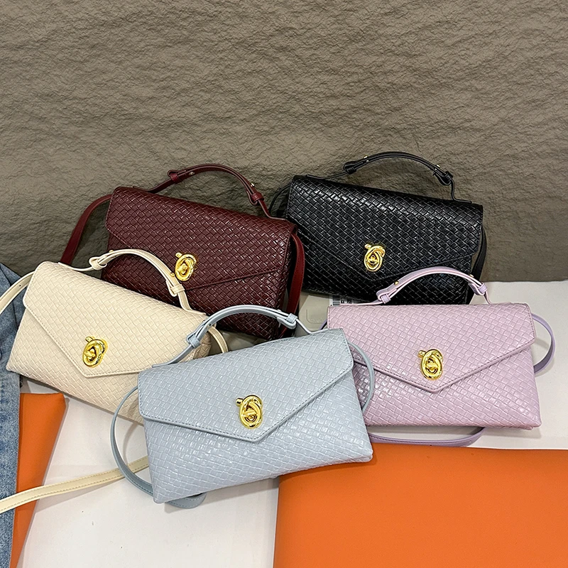 حقيبة كتف نسائية عصرية مصنوعة من جلد البولي يوريثان وحقيبة كروس مدمجة للاستخدام اليومي #6