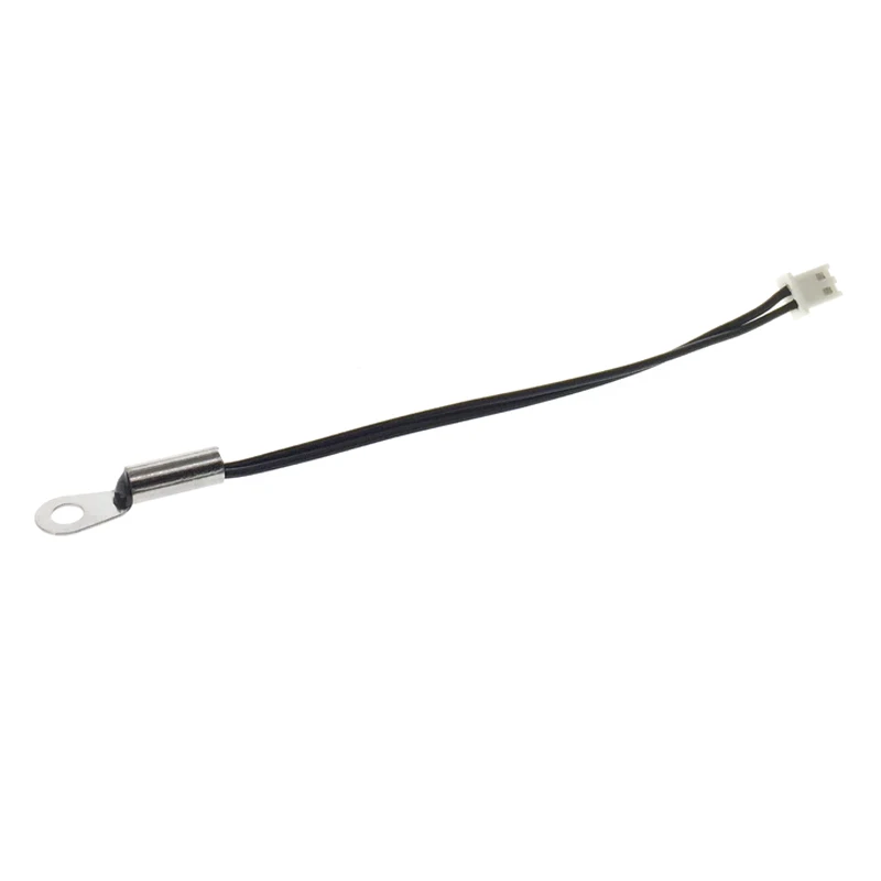 10PCS 10K B3470 NTC Thermistor Sensor Surface Fixed Temperature Probe M4 26AWG Long10CM Terned XH2.54- 2P  Plug