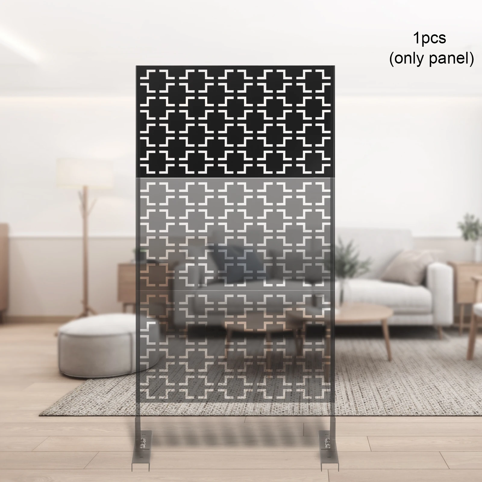 

Черная клетчатая доска для экрана конфиденциальности 60*117 см, украшение стены, садовый забор, многофункциональная перегородка