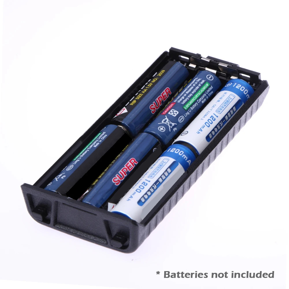 6 AA Extended Battery Holder Shell Box Battery Storage Case for Baofeng Radio F8 F9 UV5R UV5RE Plus view 4