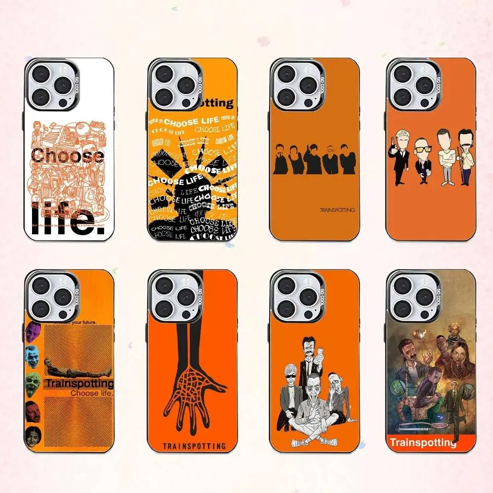 

Dark drama film T-Trainspotting Phone Case For iPhone17,16,15,14,13,12,11 Plus,Pro Max Colored Silver Plated Inside Cover