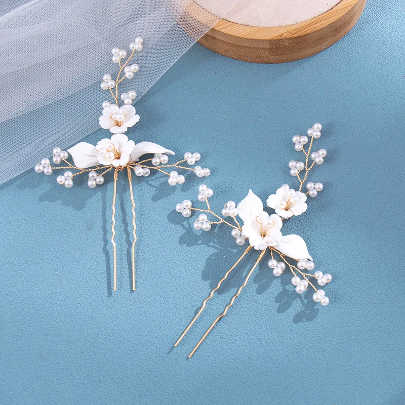 1pc bridal headdress handmade pearl crystal hair comb wedding styling accessories fashion insert comb hair accessories image 5
