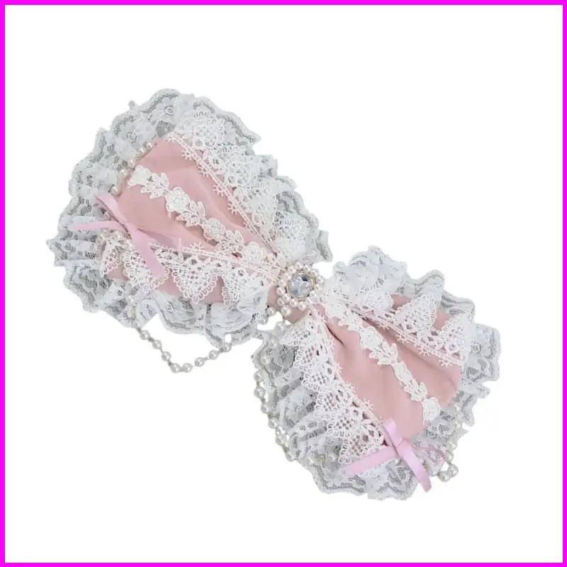 Phong Cách Anime Tóc Thủ Công Ren Trang Trí Giả Ngọc Trai Mềm Barrettes Tóc Decors Cho Cosplay Sự Kiện