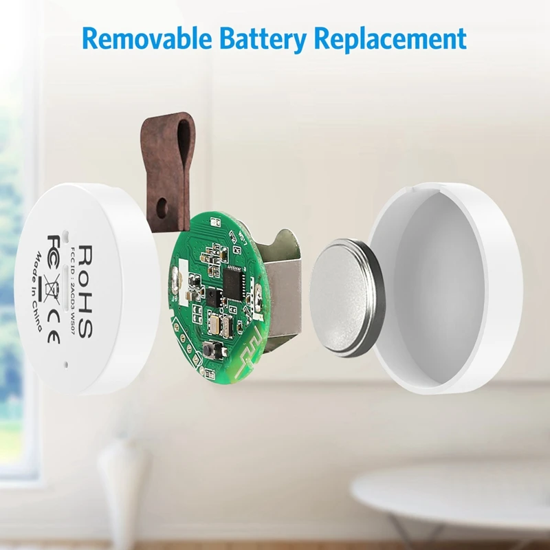 Imagem -06 - Termômetro sem Fio Bluetooth ao ar Livre Temperatura e Umidade Smart Home Sensor Branco Peça
