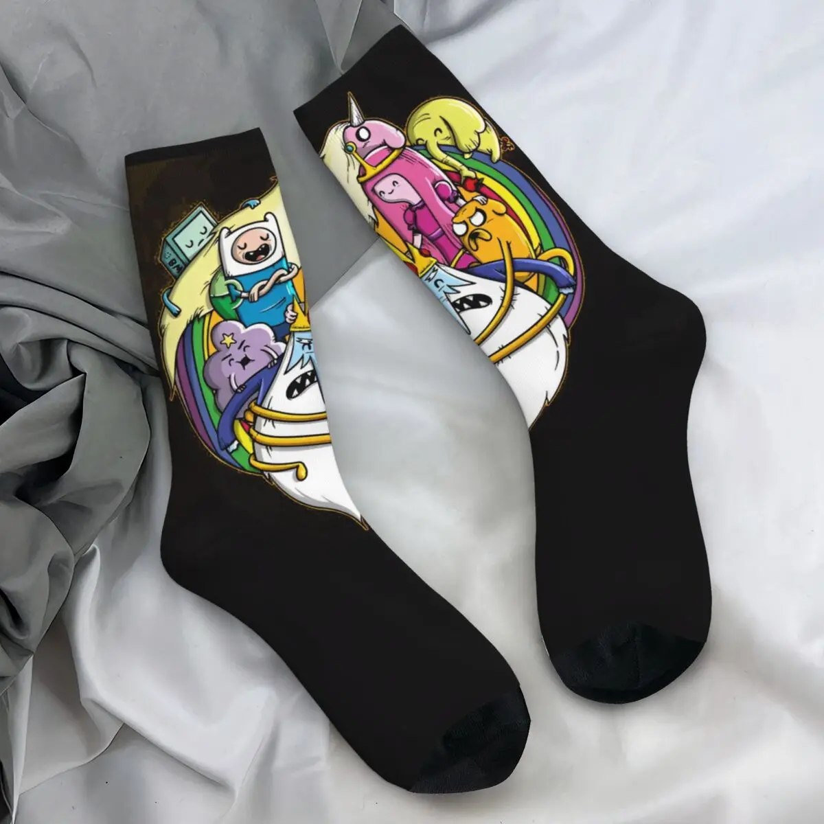 Abenteuer Zeit Strümpfe American Fantasy-Fernsehen gedruckt moderne Socken Winter Anti-Rutsch-Socken Herren Laufsport weiche Socken