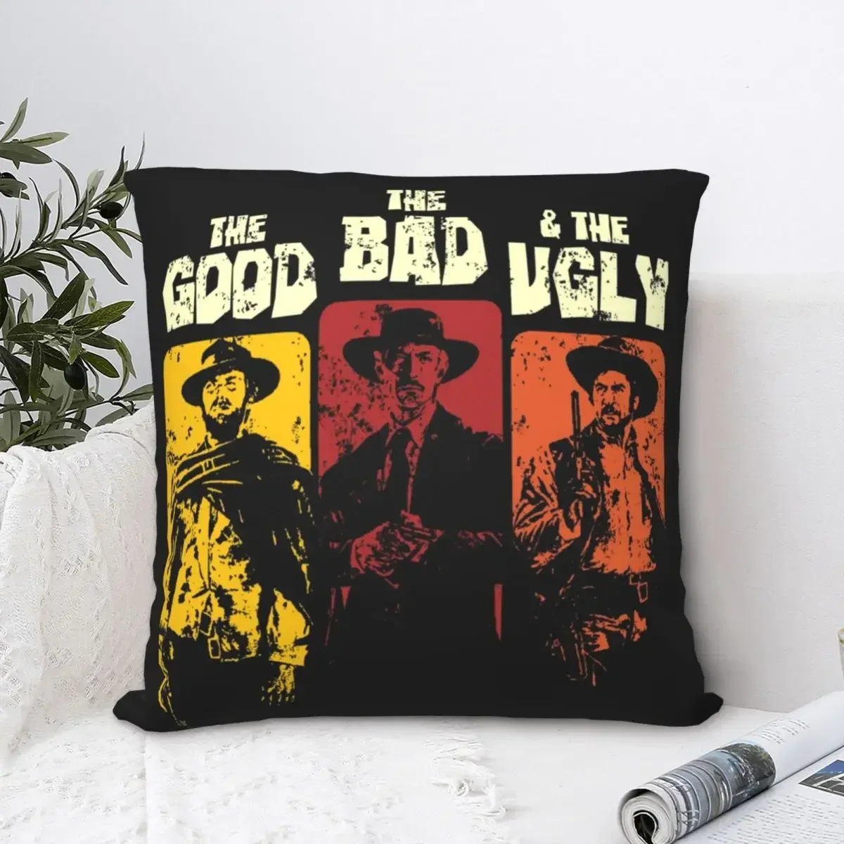 The Good The Bad The Ugly Pillow Case Clint Eastwood Luxury Polyester Pillowcase Bedroom Zipper Spring Cover