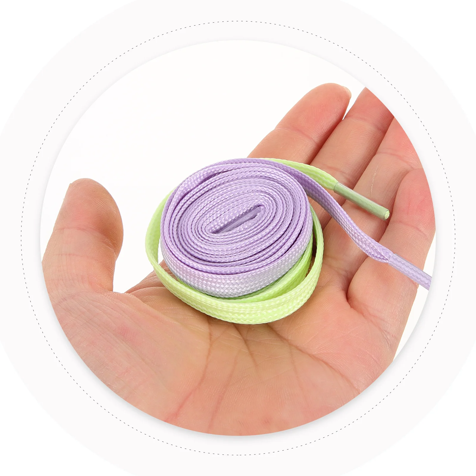 

4Pairs Luminous Shoe String Flat Design Durable Polyester PP Material Sports Shoes Laces Nighttime Walks Decorative